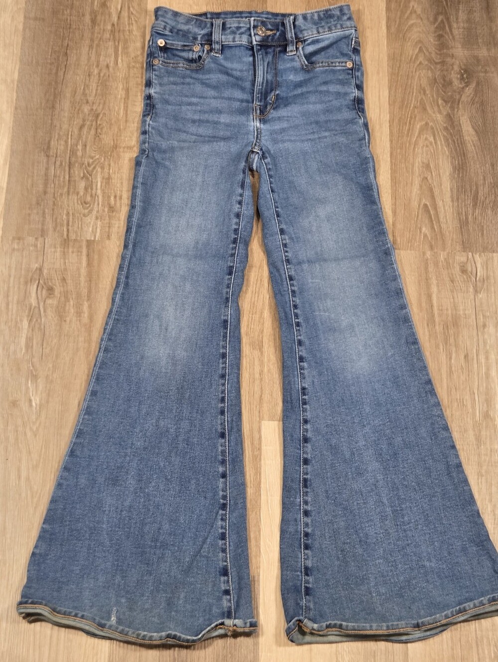 American Eagle Super High-Waisted Flare Jeans
